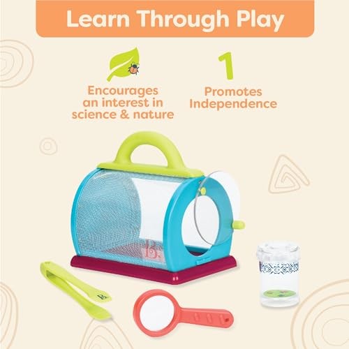 – Bug Bungalow Insect Catching Kit with Mesh Case, Magnifying Bug Catching Kit