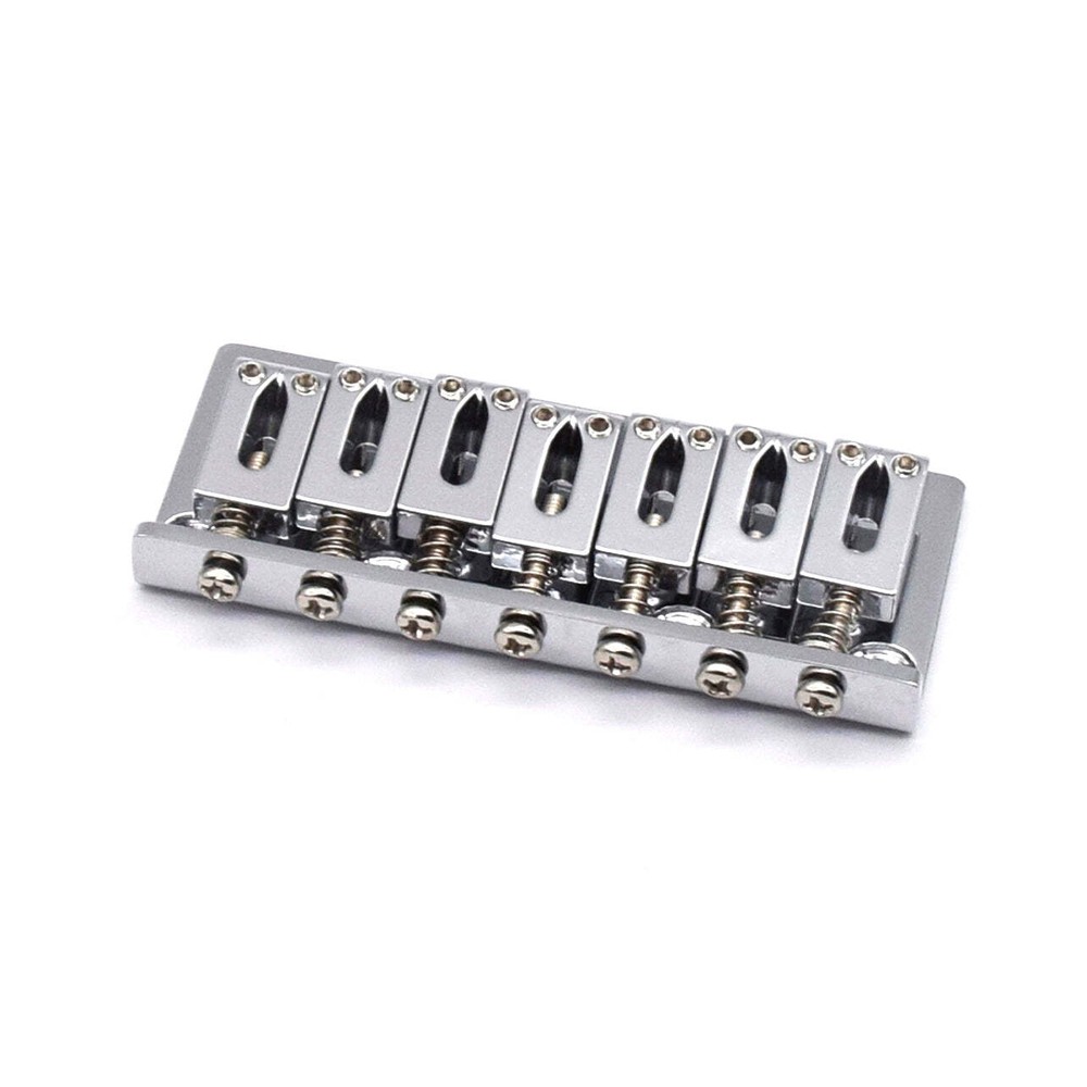 KD By AxLabs 7-String Hardtail Bridge - 10.8 mm Spacing - Chrome