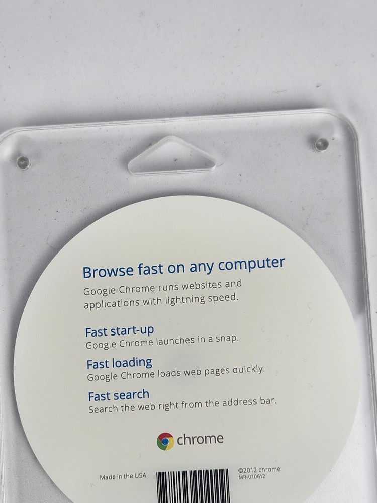 Rare '12 Google Chrome Installation CD Plexi Store Display Advertising Meme Gift