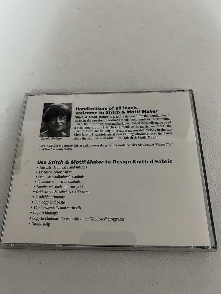 Stitch And Motif Maker Software Cd