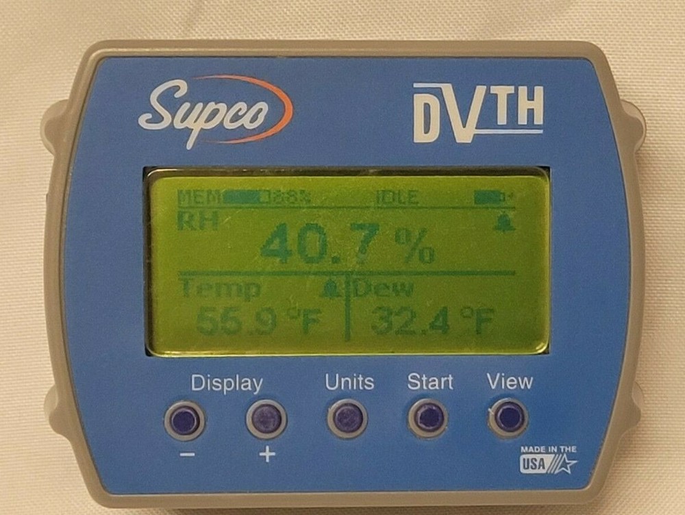 SUPCO Data View Logger, Temp and Humidity