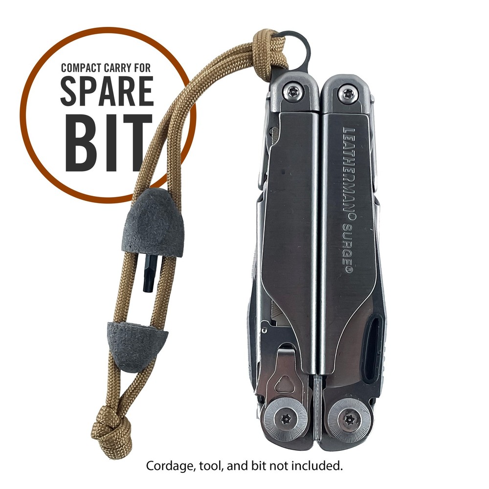 Bit Bead - Lanyard Bead Bit Driver Compatible with Leatherman Flat Bits
