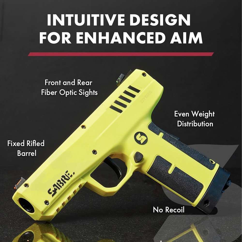 High-Powered Pepper Projectile Launcher with 7 Projectiles & Padded Carry Case