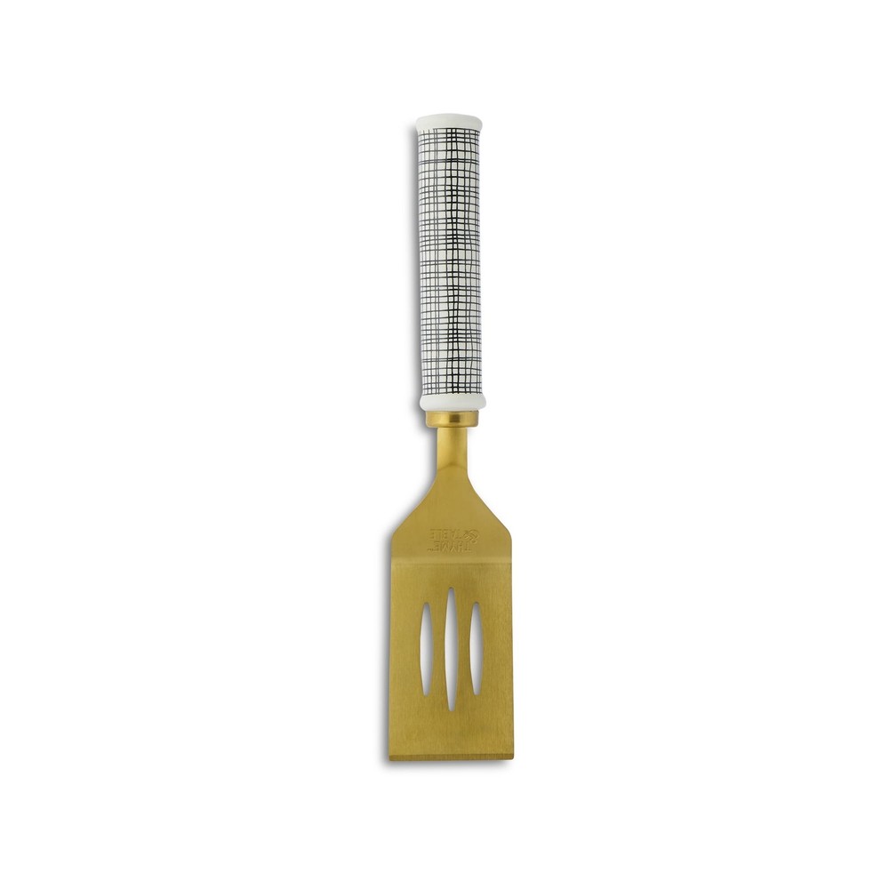Thyme & Table Stainless Steel and Ceramic Brownie Server