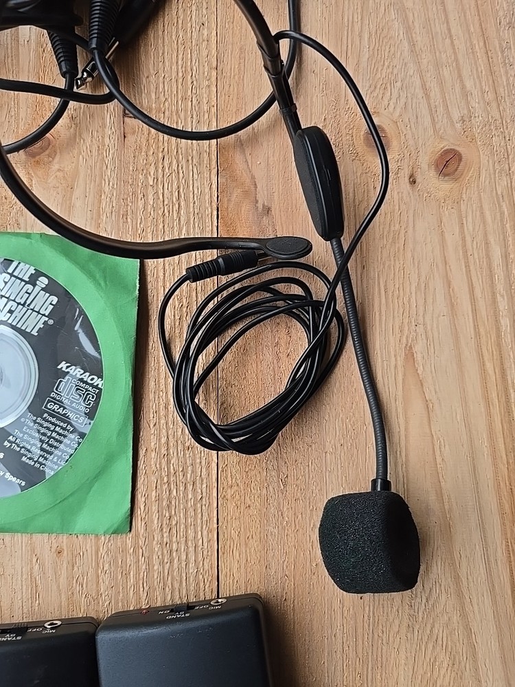 Singing Machine Accessory Bundle Including Five Microphones Two Headsets CD