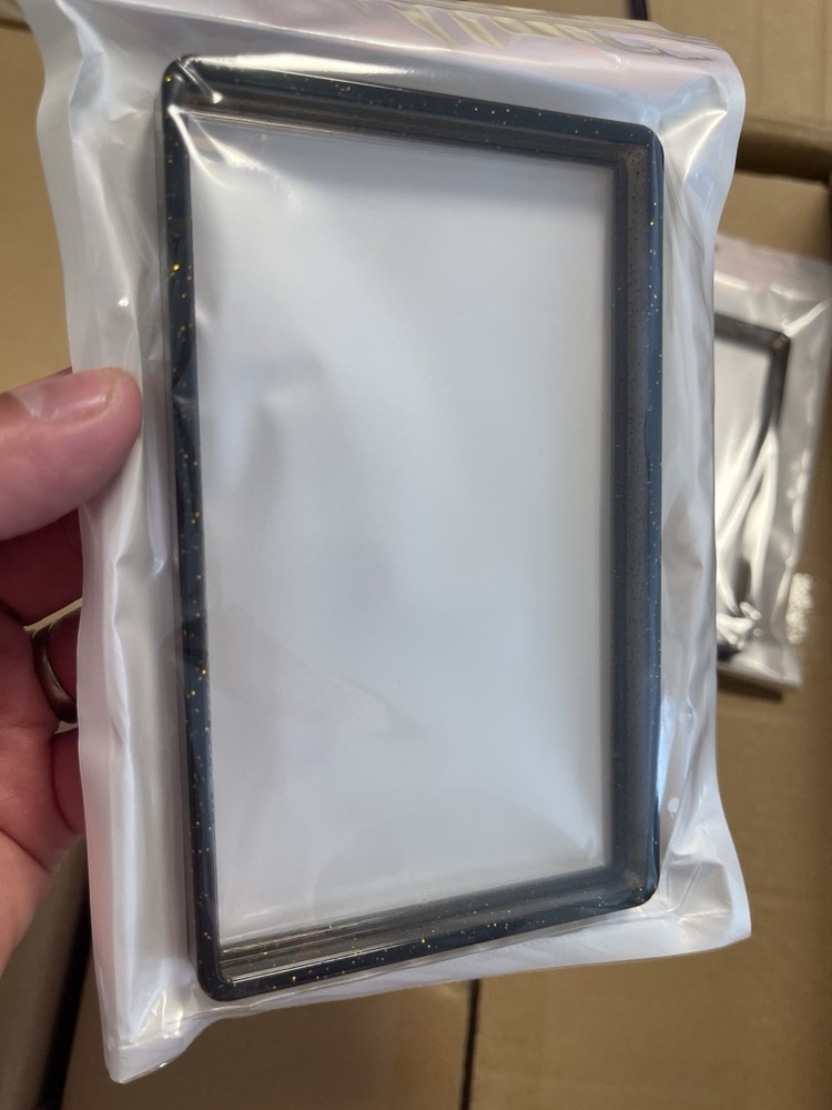 Custom PSA Style Graded Card Case Guard Protector Black confetti Edition Bumper