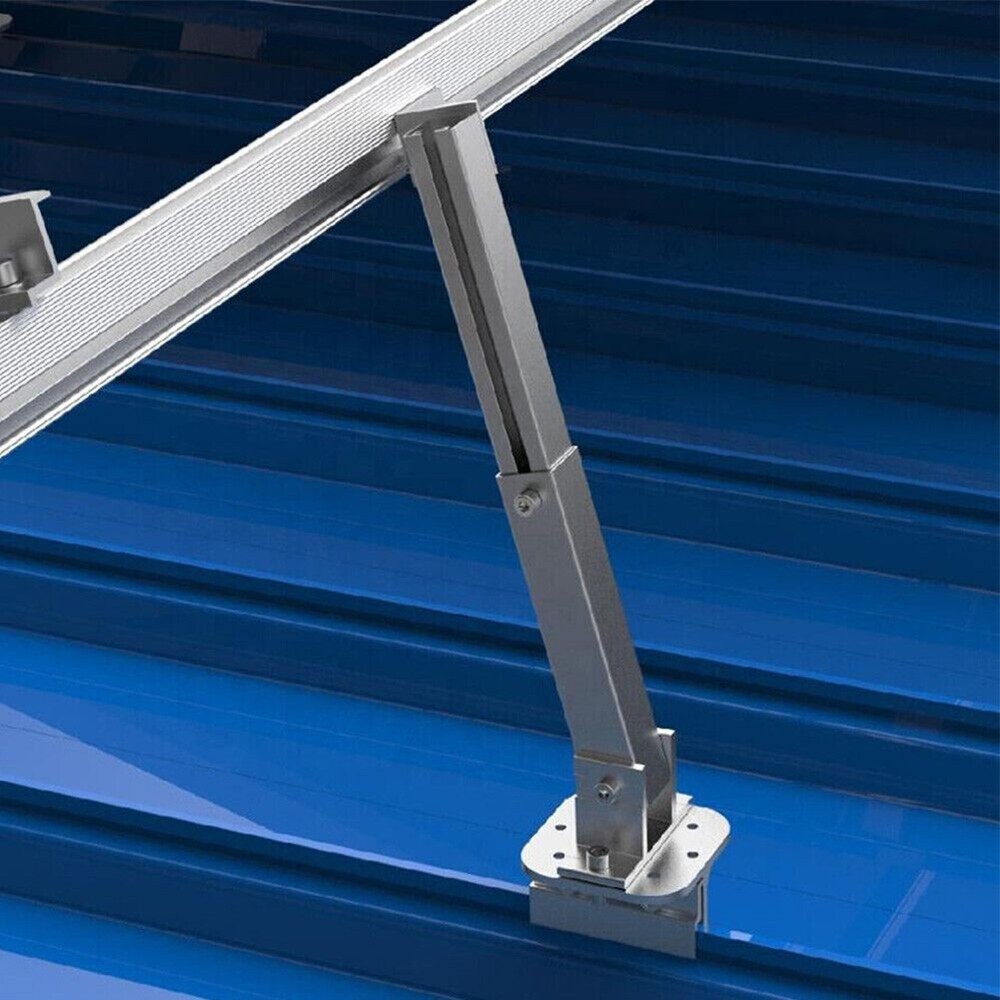 Solar Panel Rotatable Elevation With Angle-Bracket Roof Mounting Attachment