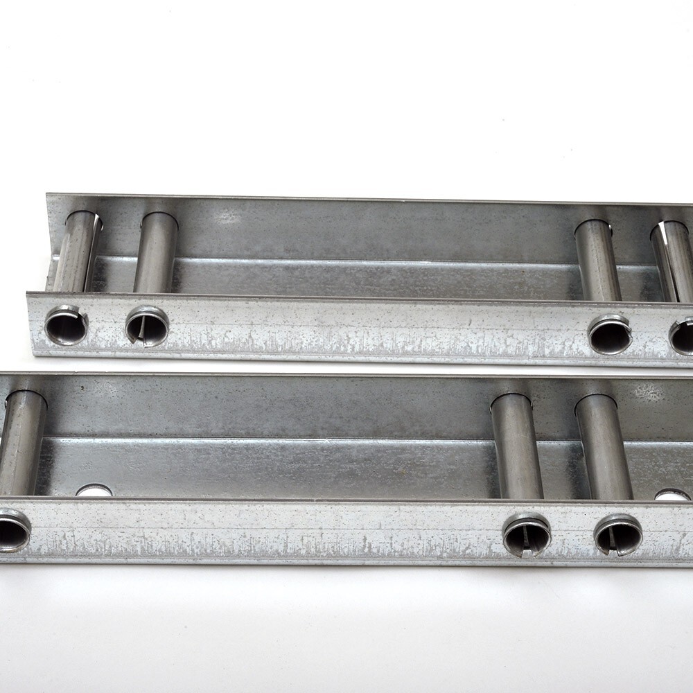 Garage Door Low Headroom Quick Turn Brackets (Pair) w/ (2) Rollers