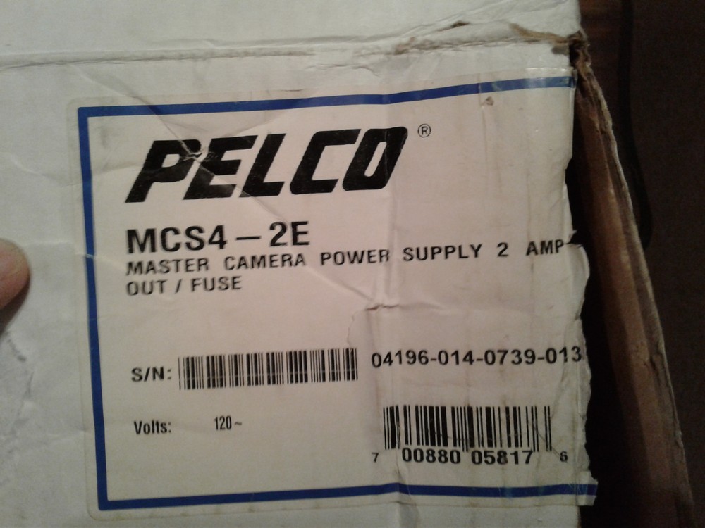 "NEW" Pelco MCS4-2E Master Camera Power Supply 24VAC