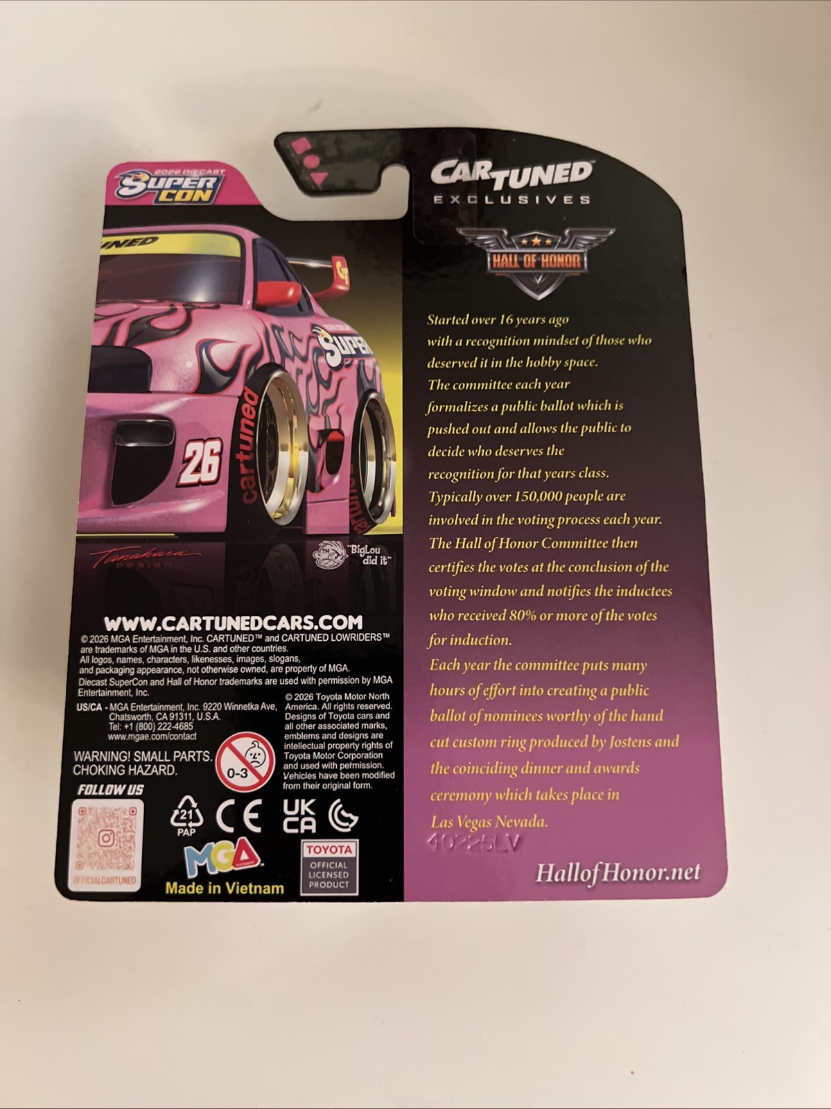 Car Tuned ‘93 Toyota Supra 2026 Las Vegas Diecast Super Con Exclusive 1/400 NEW