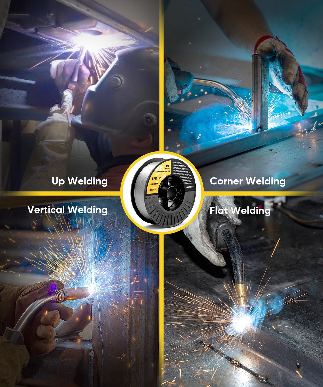 10lbs/0.030in Flux Core Welding Wire Flux Mig Welder Welding Wire Low Spatter US