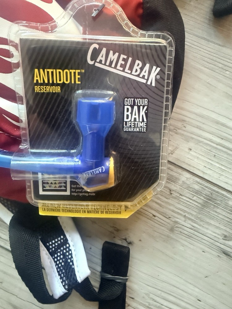 CamelBak Antidote Hydration Backpack Red Flame Graphic Nylon Hiking Pack