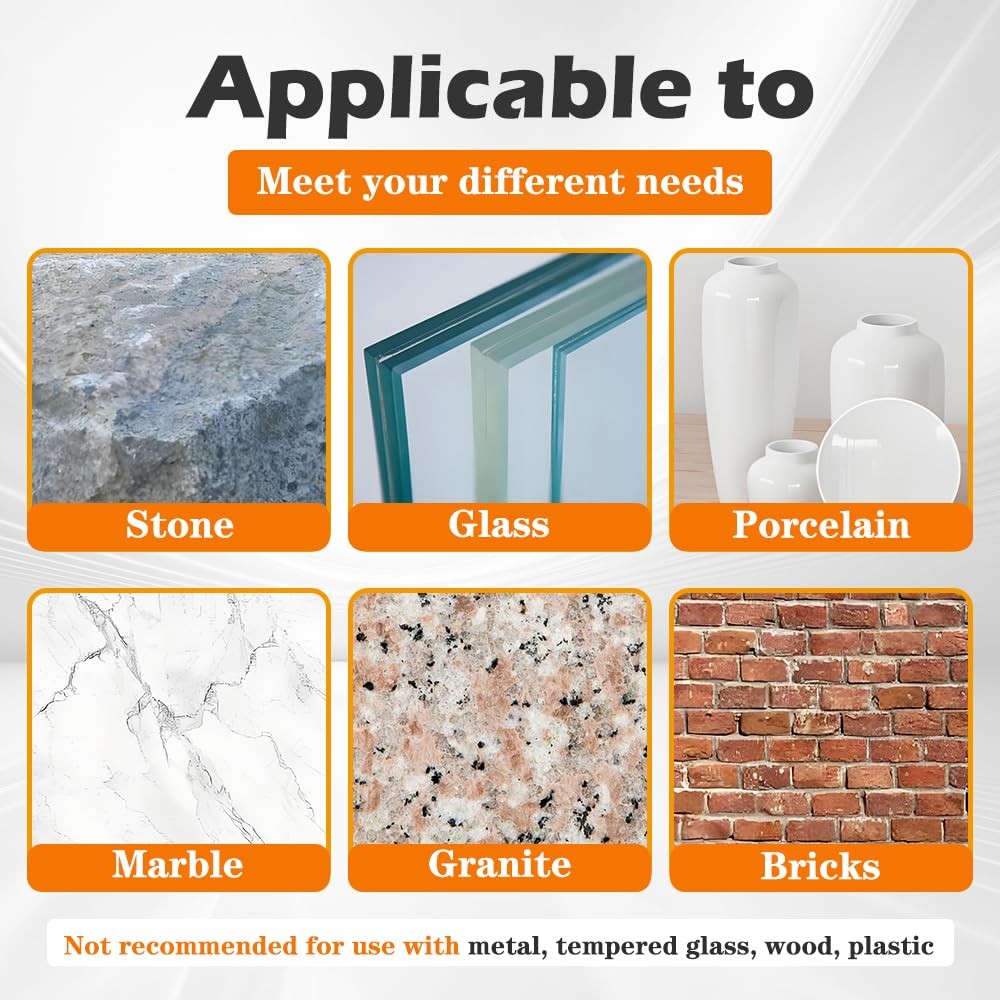 7 PCs Diamond Drill Bits Set, Versatile Tile for Ceramic Glass...