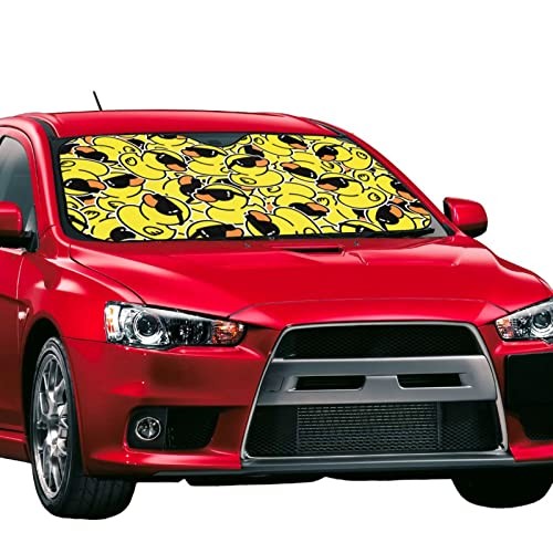 Duck Car Windshield Sunshade Front Window Sun Visor Protector Small Black10