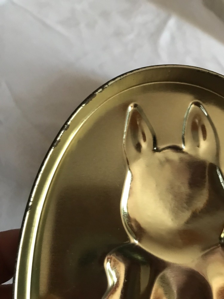 2 Vintage Easter Bunny tins