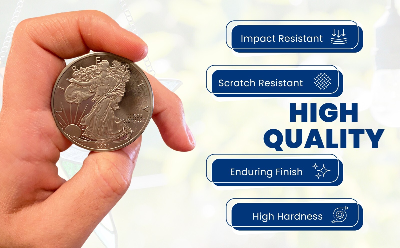 2023 American Eagle Liberty Walking Coin TROY OUNCE OZ .999 Pure TITANIUM Round