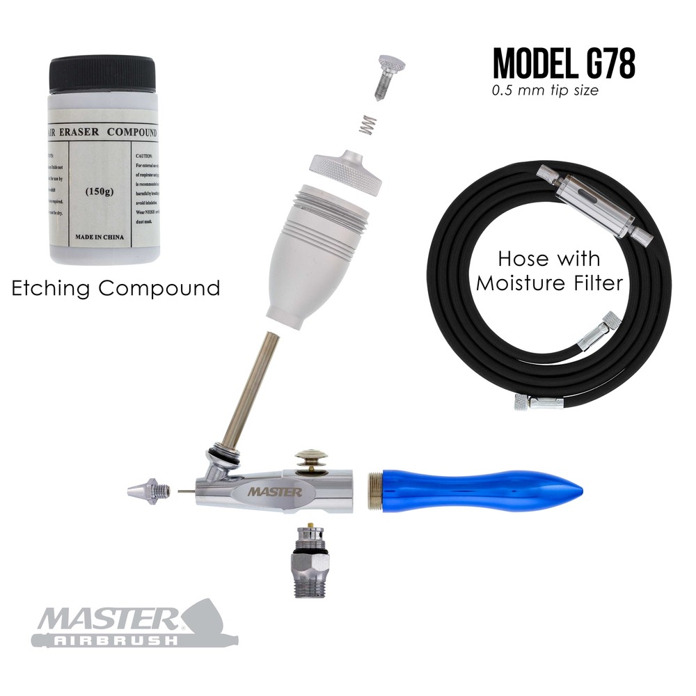 G78 AIRBRUSH ABRASIVE SANDBLASTER-AIR COMPRESSOR-Etch