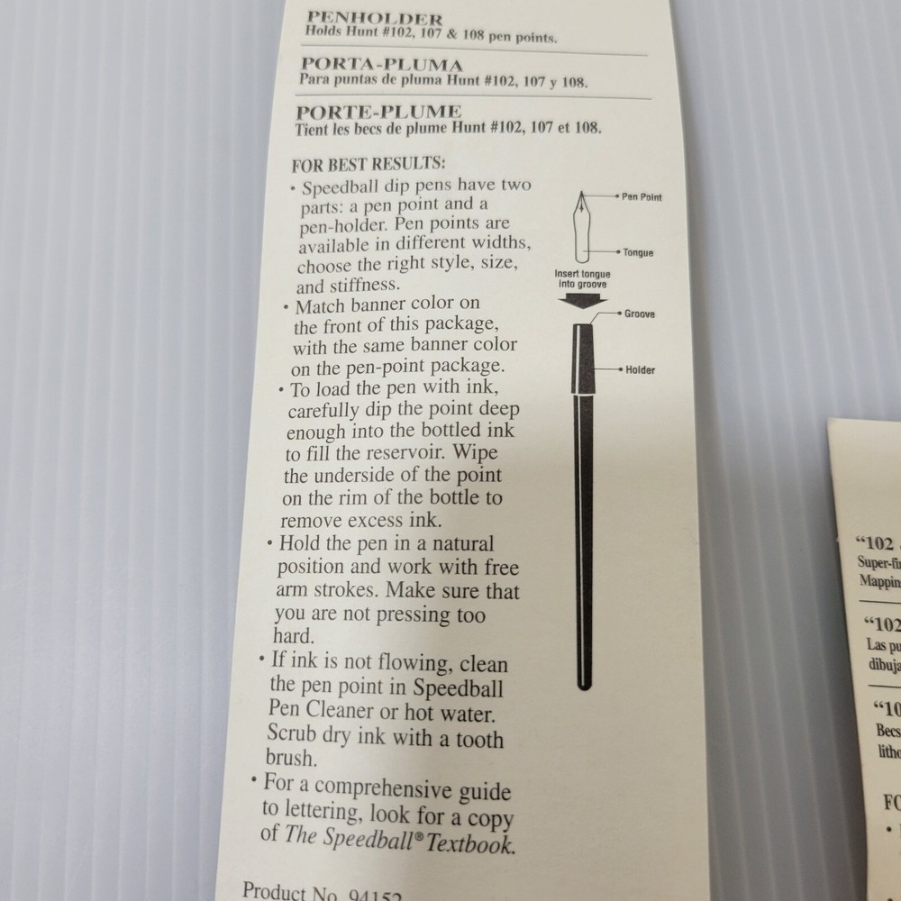Speedball Bundle Includes Pen Holder & Artists' Pen Points