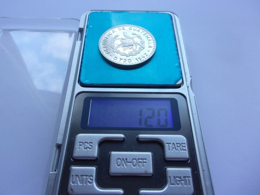 18SCS34 Guatemala 1962 silver 50 centavos