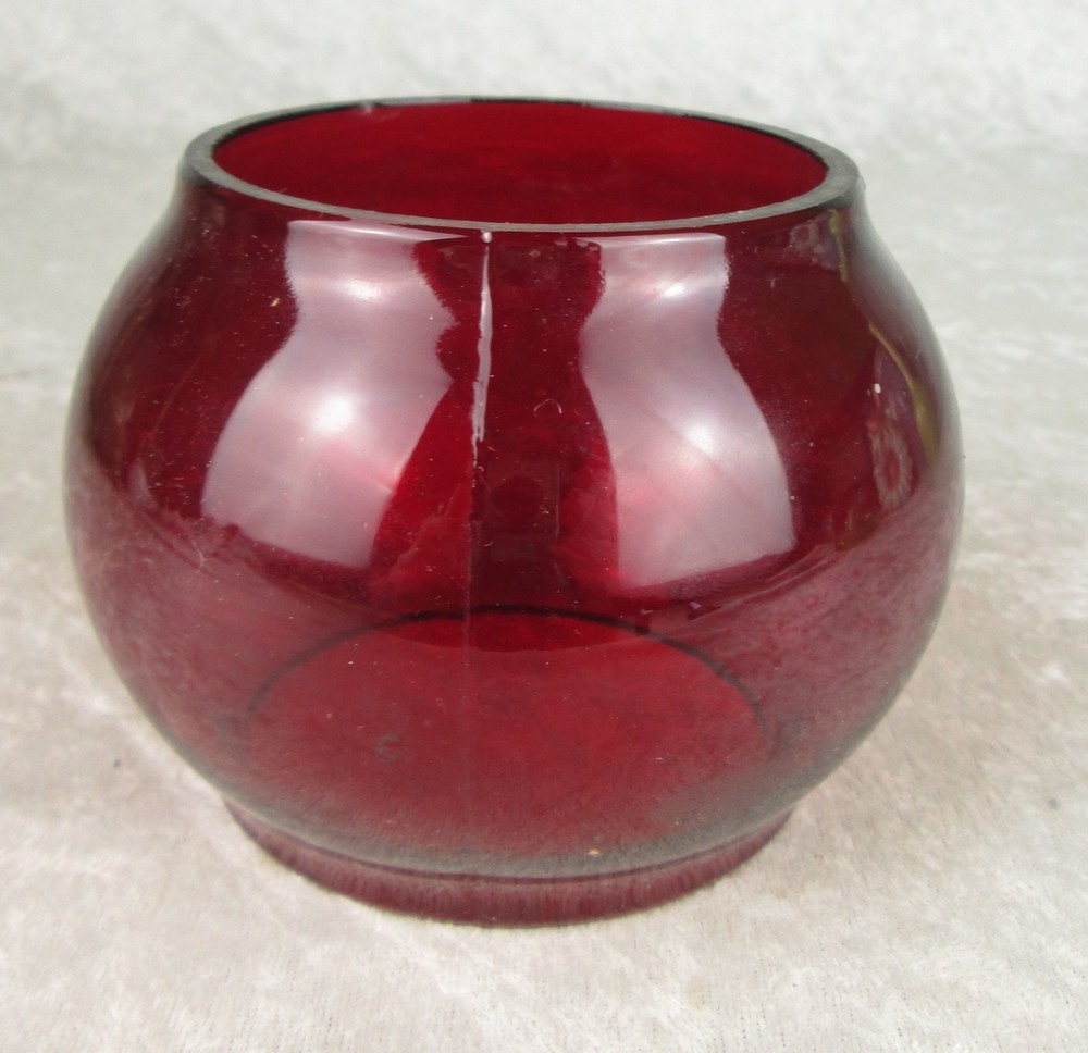 Kopp Railroad Glass Globe Ruby Red Train Lantern Ball Shape "K" Mark