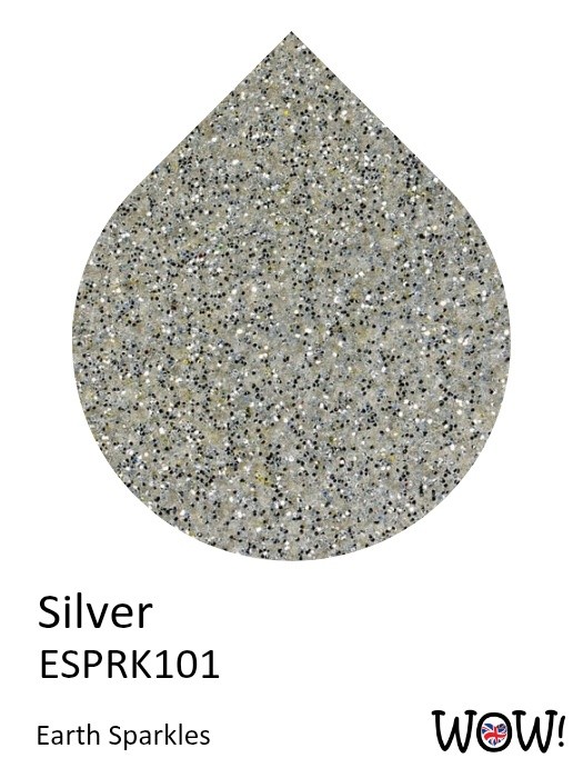 WOW! Earth Sparkles Glitter 15ml-Silver