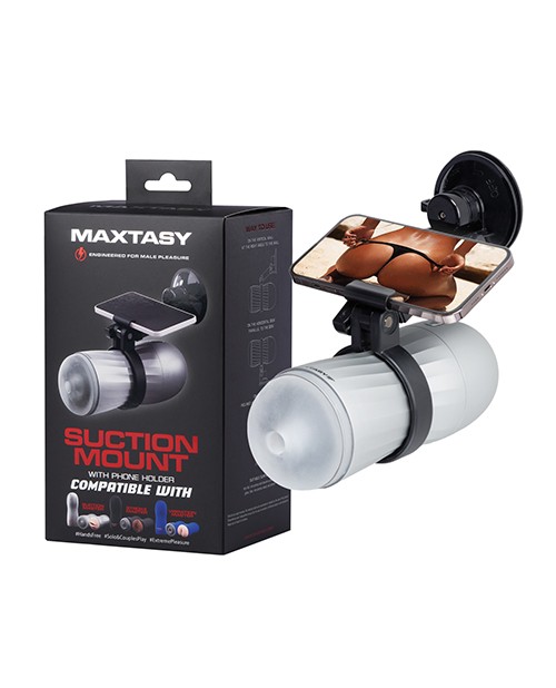 Suction Mount Compatible Stroker Accessory 4.75 Inch Maxtasy Black