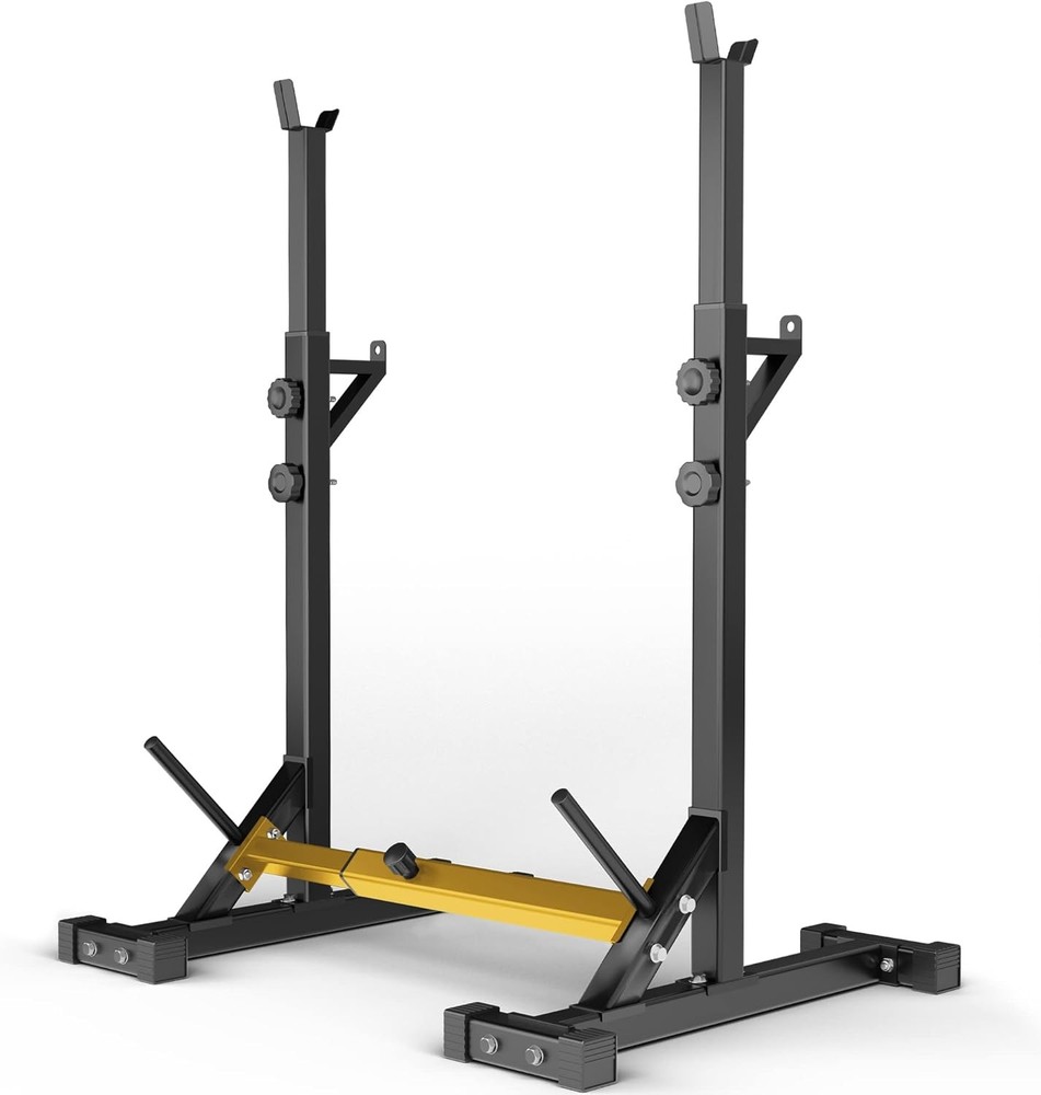 Squat Rack Stand Adjustable Bench Press Rack Barbell Rack Stand Multi-Function
