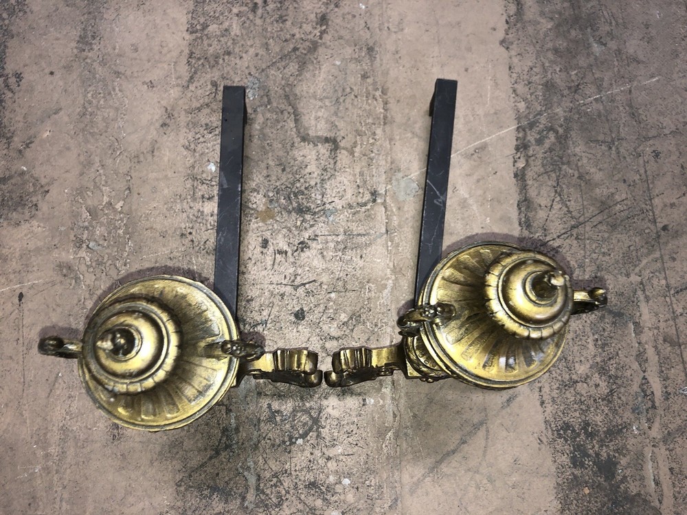 Antique Andirons Urn Form