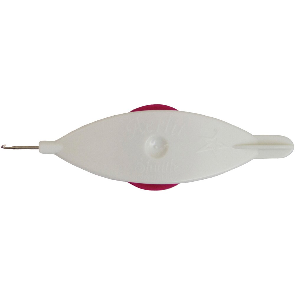Aerlit Tatting Shuttle W/2 Bobbins Vanilla Raspberry