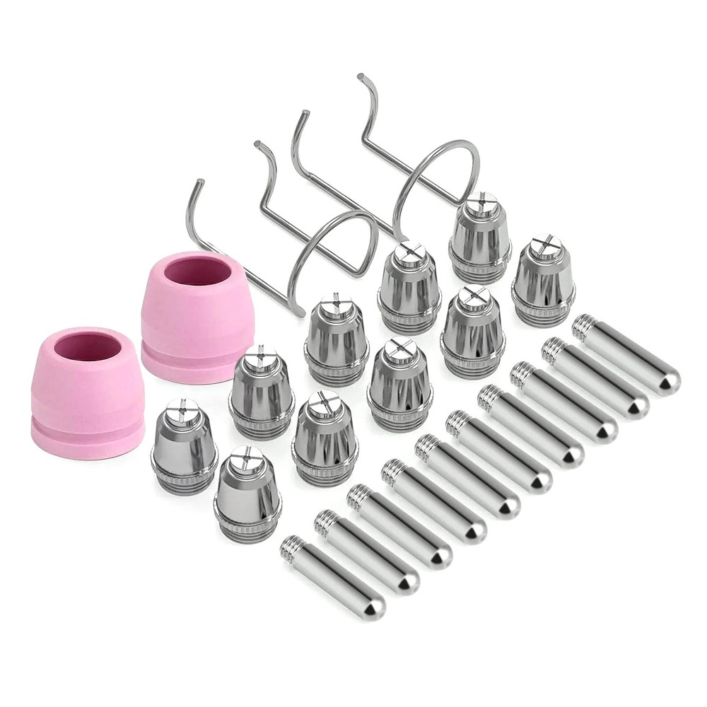 24pcs Plasma Cutter Torch Consumables Tip Applicable for DIY metal processing