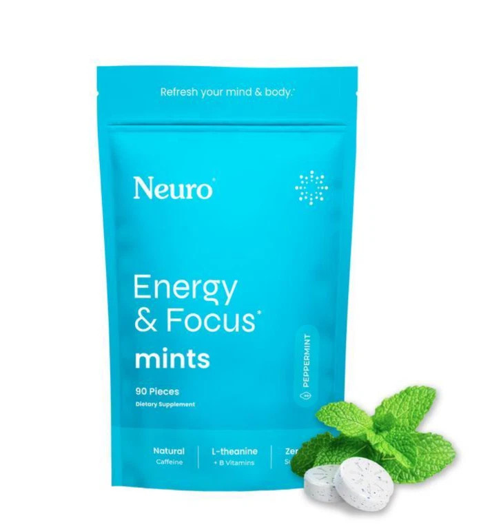 Neuro Energy & Focus Gum, Extra Strength - 100mg Natural Caffeine Gum & Nootropi