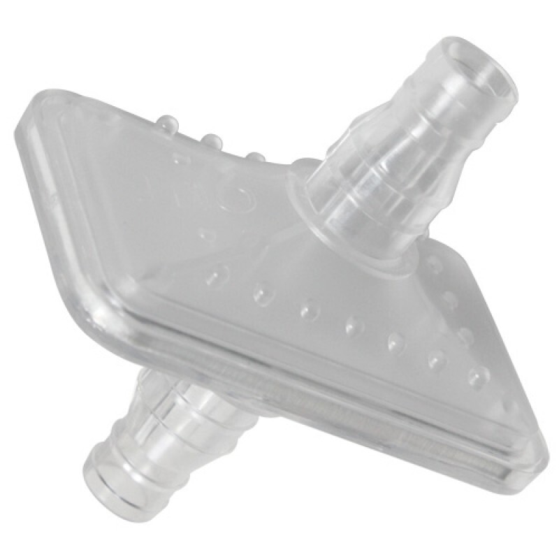 Suction Bacteria Filter 3/8" to 1/2" barbs for ROS-COMP, 7305D, Suction machine