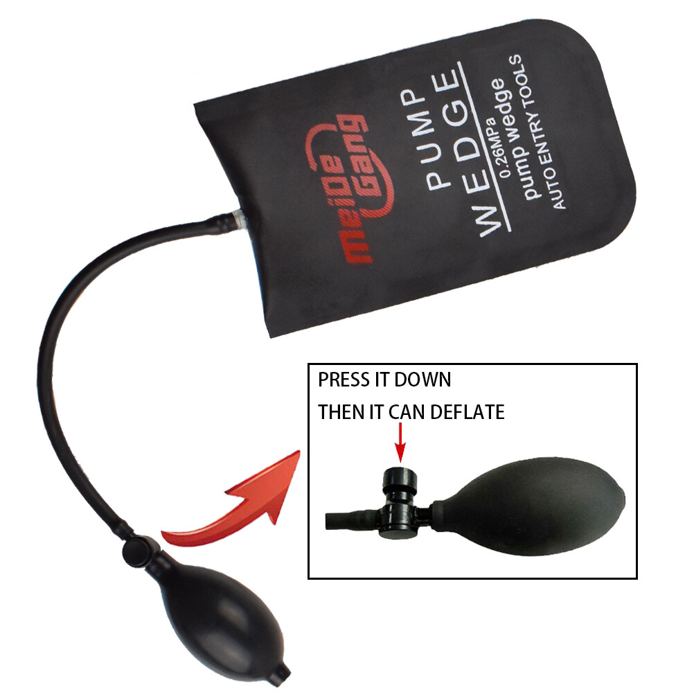 9pcs Car Door Unlock Lock Out Key Lost Opening Tool Kit + Air Pump Universal US