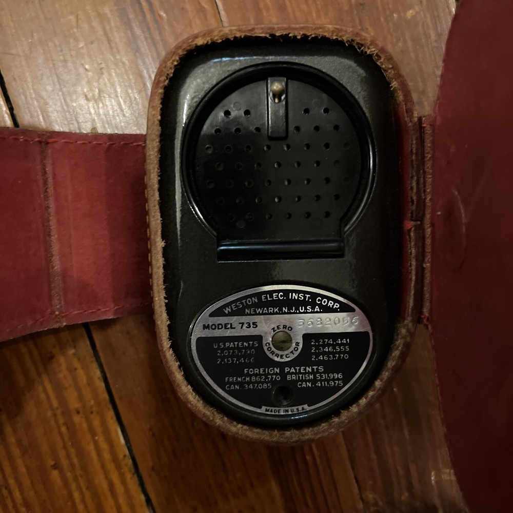 Weston Master II Camera Universal Exposure Light Meter w Leather Case VINTAGE