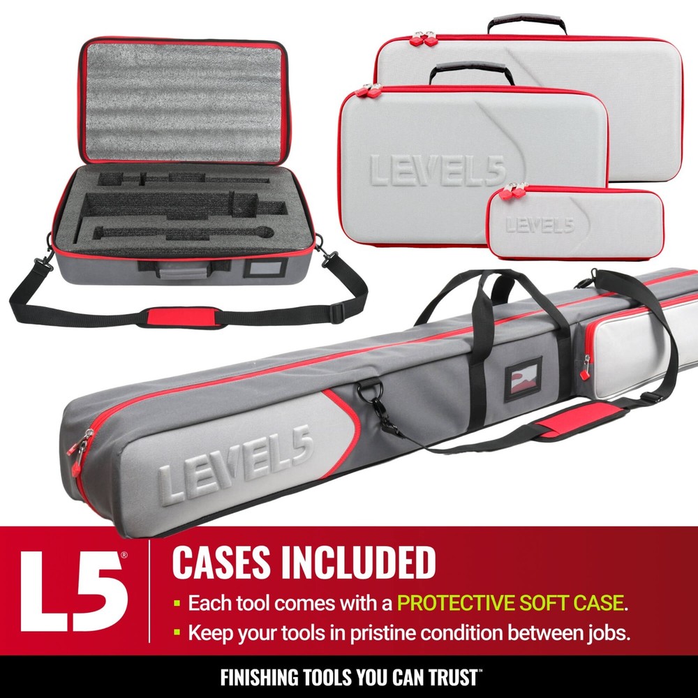 LEVEL5 Drywall Taping Tools | MEGA Boxes, Auto Taper, Pump + MiniShot | 4-671P
