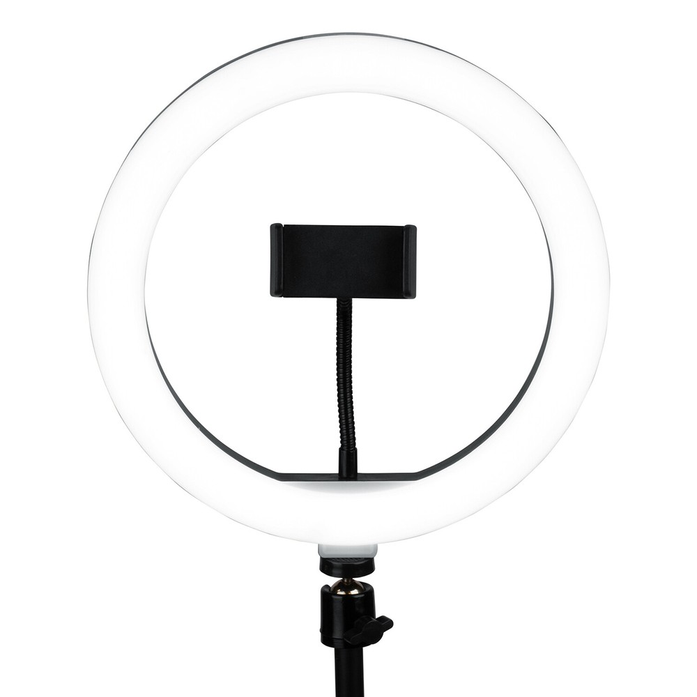 Gator GFW-RINGLIGHTDSKTP Ring Light Round Base Desktop Stand W/ Phone Clamp