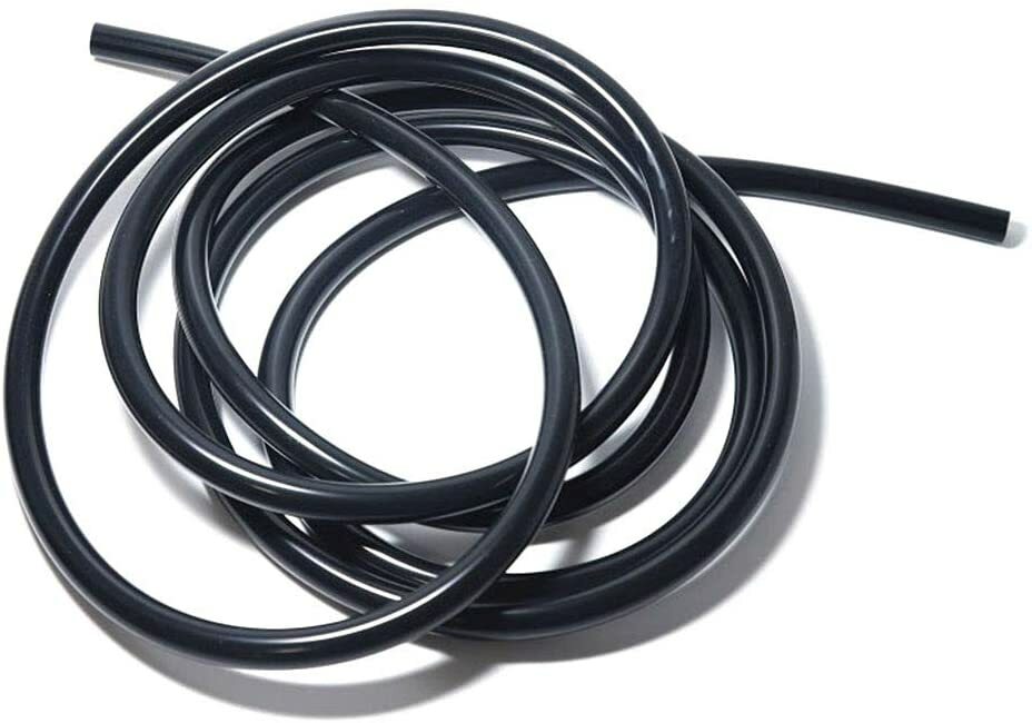10ft Universal 4MM 5/32" Vacuum Air Silicone Hose Line Tube 3mm Thickness BLACK