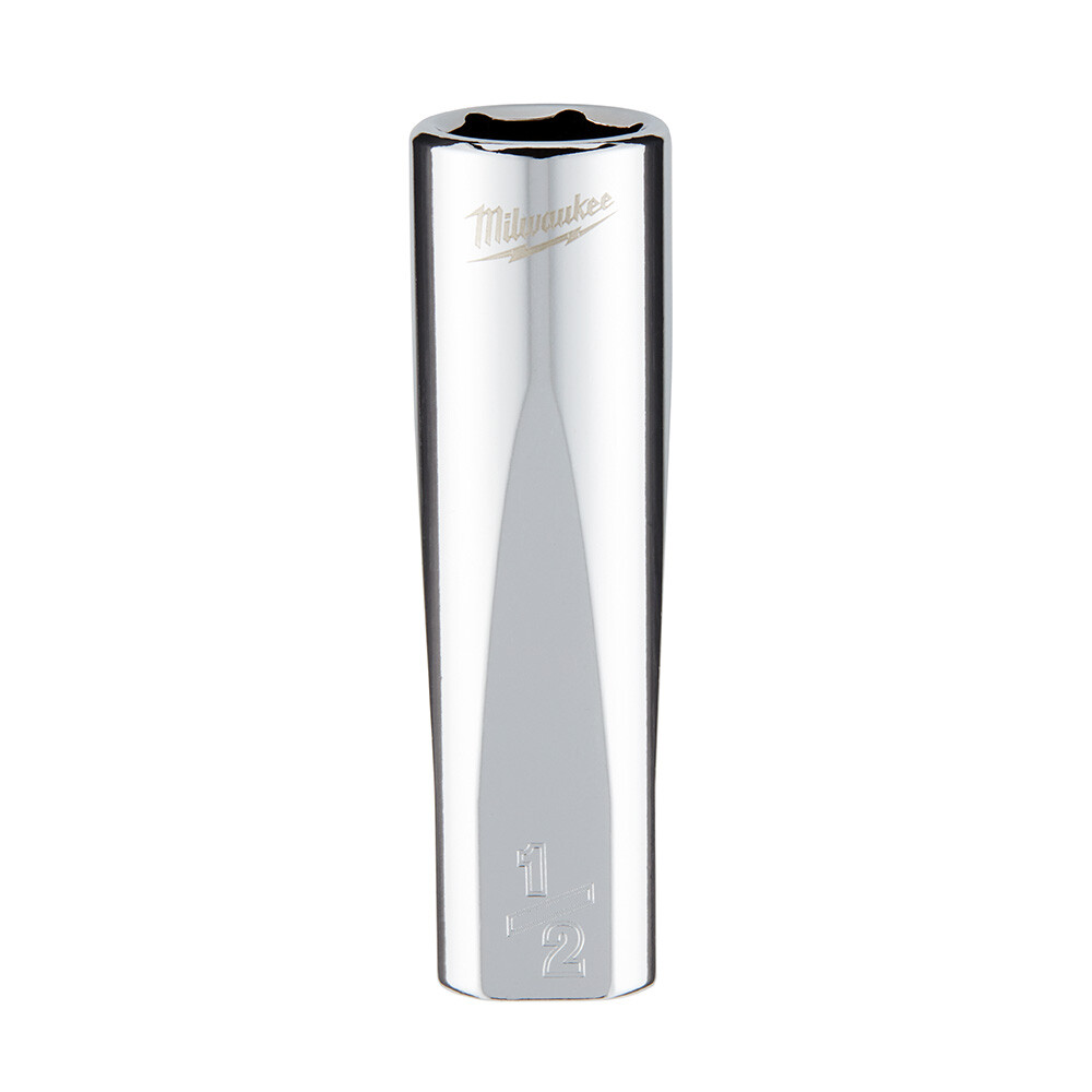 Milwaukee 45-35-5000 3/8 Drive 1/2 SAE Deep Socket w/ FOUR FLAT