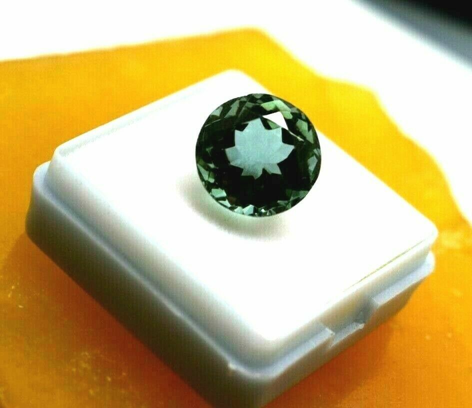 Brazilian Certified 7.10 Ct Natural Alexandrite Round Cut Loose Gemstone