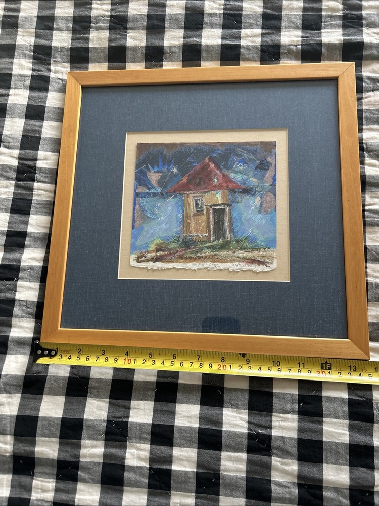 “ The Rustic Cottage” Mixed Media Framed Artwork~SIGNED