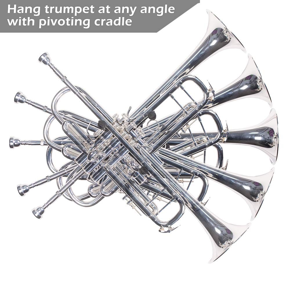 String Swing Horizontal Wall Mount Trumpet Holder - Stand for All painted