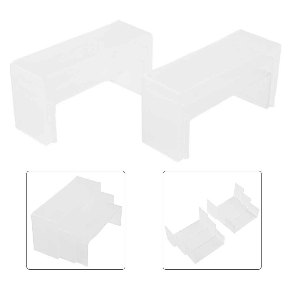 Display Stand Shelf Holder Rectangle Risers Transparent Trophies 3 Tier