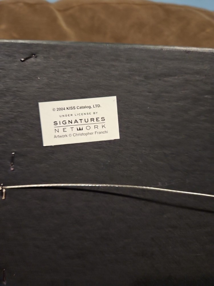 Kiss Catalog Led Lighted Artwork 2004 AUCION Signature Network Collectible