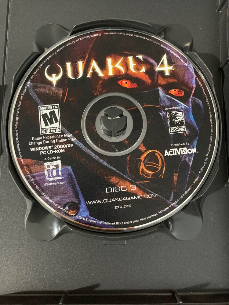 Quake 4 Computer Software Missing Disc 2