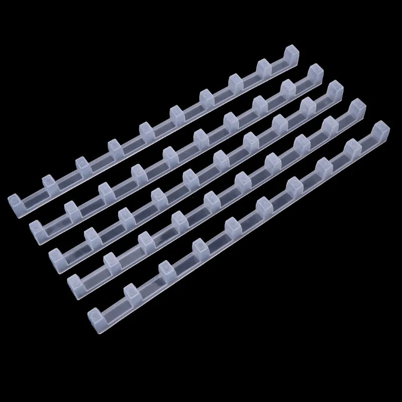 5pcs Beekeeping Bar Bee Hive Frame Avoid Agitation Plastic White Interval 37cm
