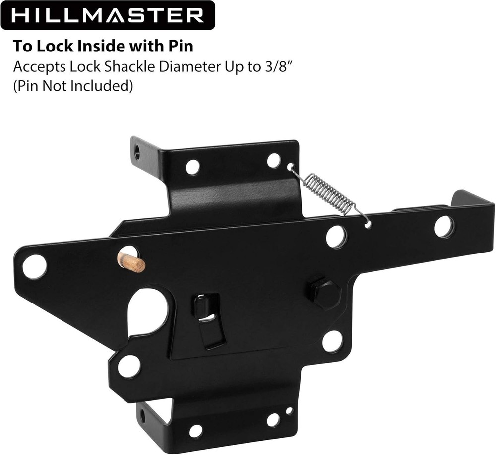 Gravity Self Locking Gate Latch - Superior Black Powder Coat
