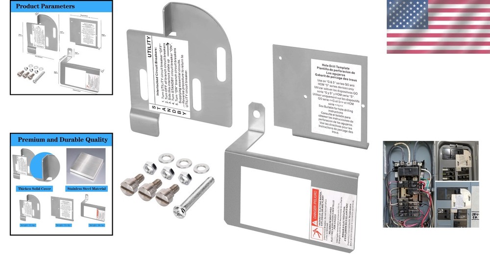 Homeline Generator Interlock Kit 150A-225A - Safe Connection for Generators