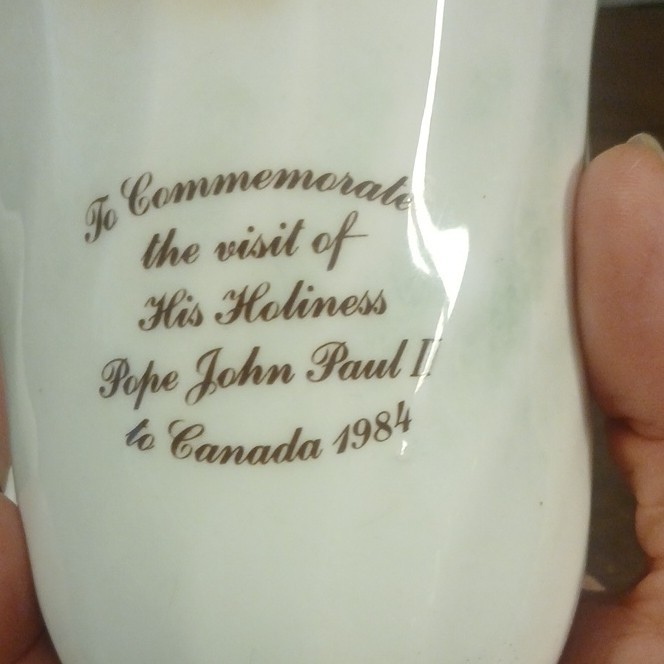 Pope John Paul 2nd 1984 Tea Cup