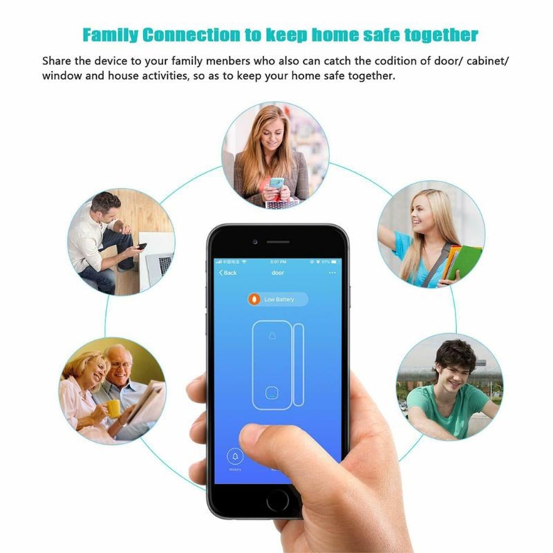 Security Wireless Home Window Door Burglar Security Alarm System Sensor