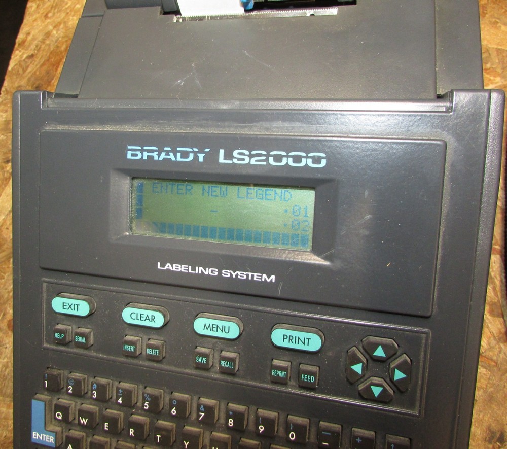 LOT Brady LS2000 Labeling System ID PRO Plus Wire Marker Printer Portable,Labels
